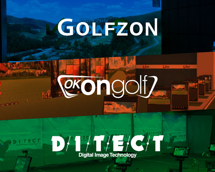 GOLFZON、OKON GOLF、DITECT